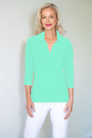5194 Crystal Trim Polo - Mint