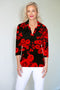 5194 Crystal Trim Polo - Red Rose