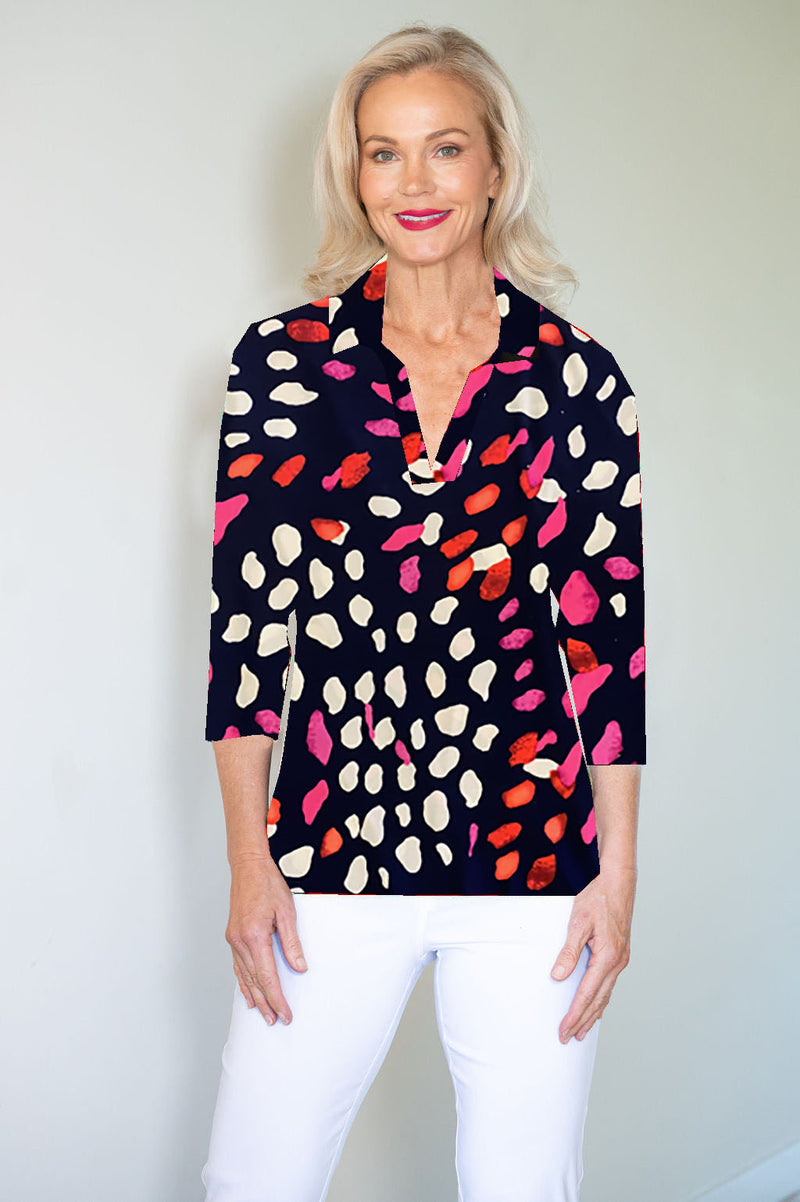 5194 Crystal Trim Polo - Splash