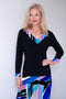 5216 V Band L/S Top - Black/Prism