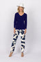 5218 Cigar Pant - Navy Swirl