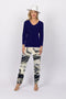 5218 Cigar Pant - Navy Snake