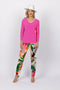 5218 Cigar Pant - White Flower