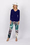 5218 Cigar Pant - Green Leaves