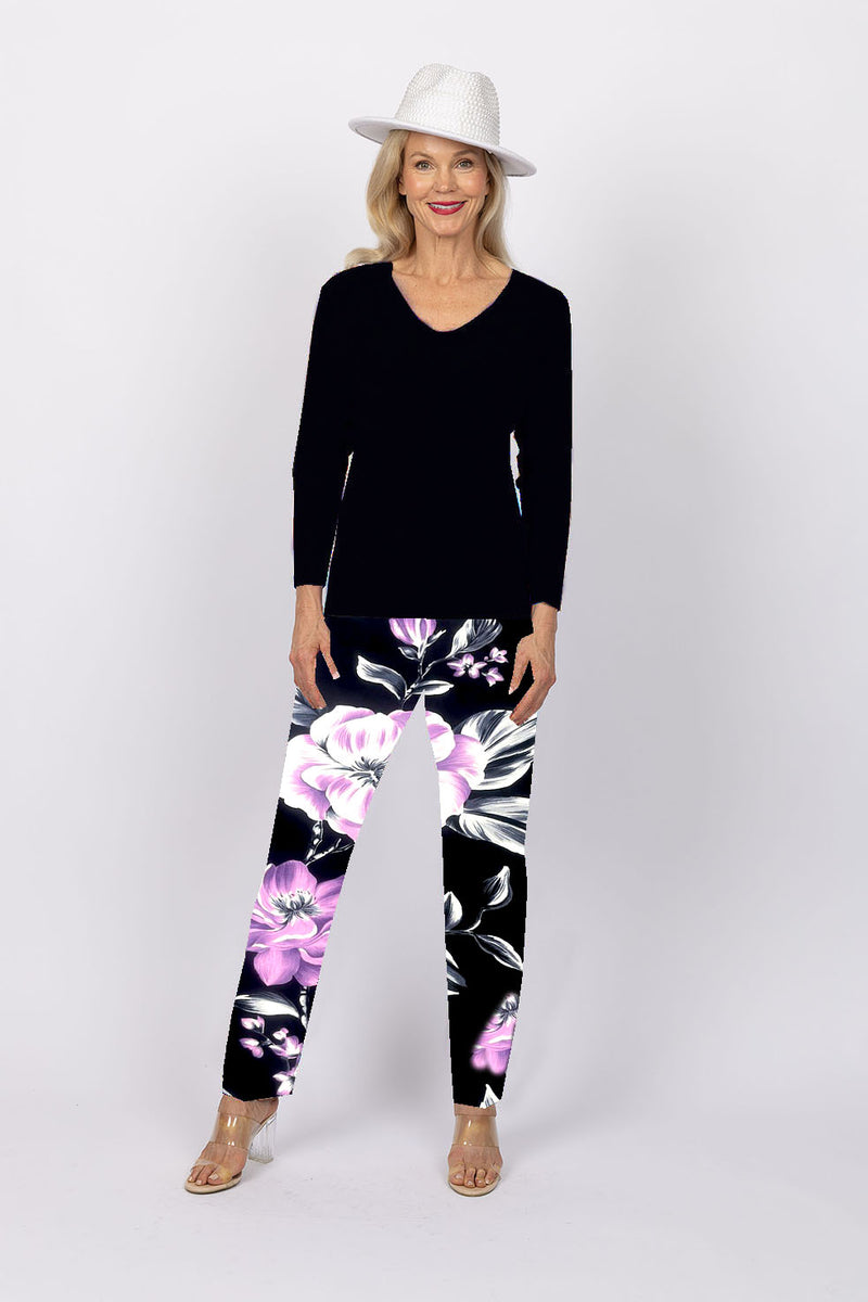 5218 Cigar Pant - Lavender Flower