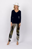 5218 Cigar Pant - Multi Leaves