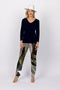 5218 Cigar Pant - Multi Leaves
