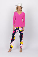 5218 Cigar Pant - Navy Flower