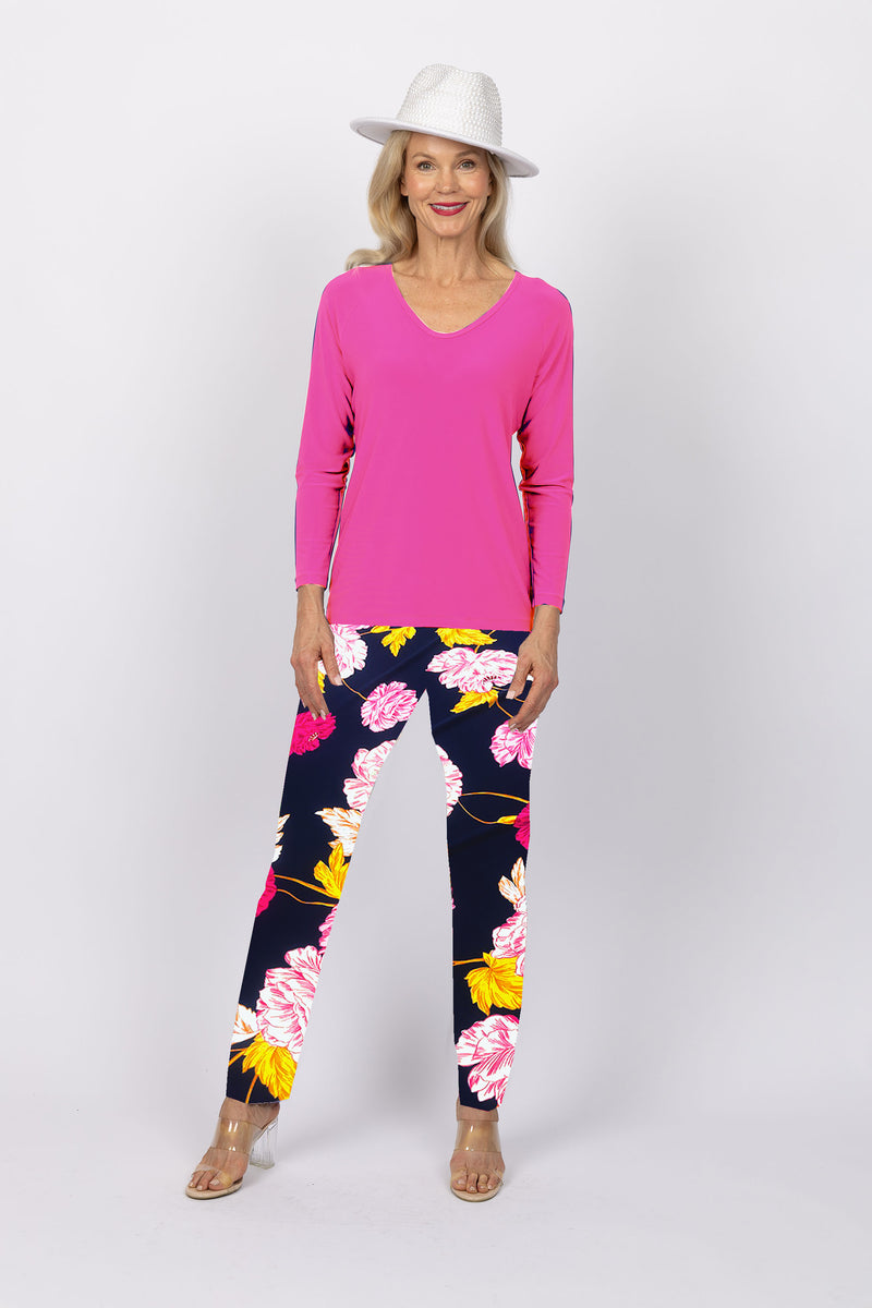 5218 Cigar Pant - Navy Flower