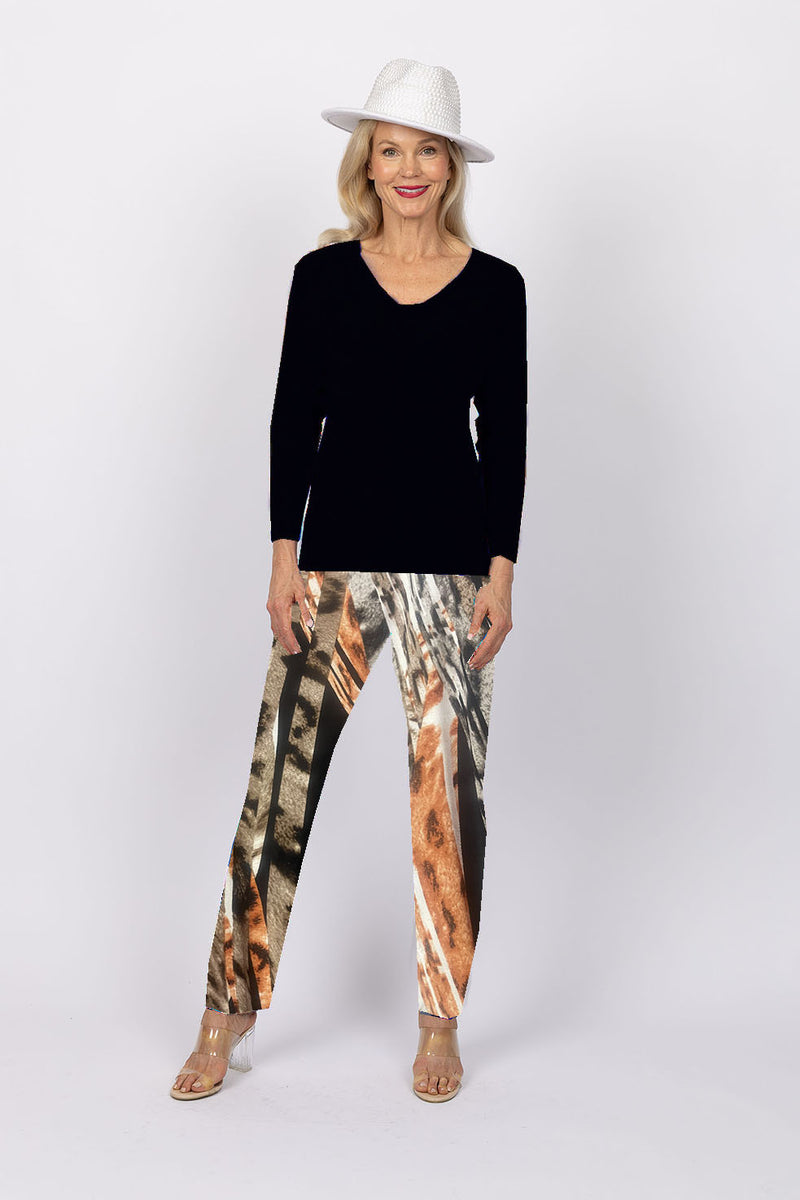 5218 Cigar Pant - Orange Lattice