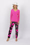 5218 Cigar Pant - Pink Flower