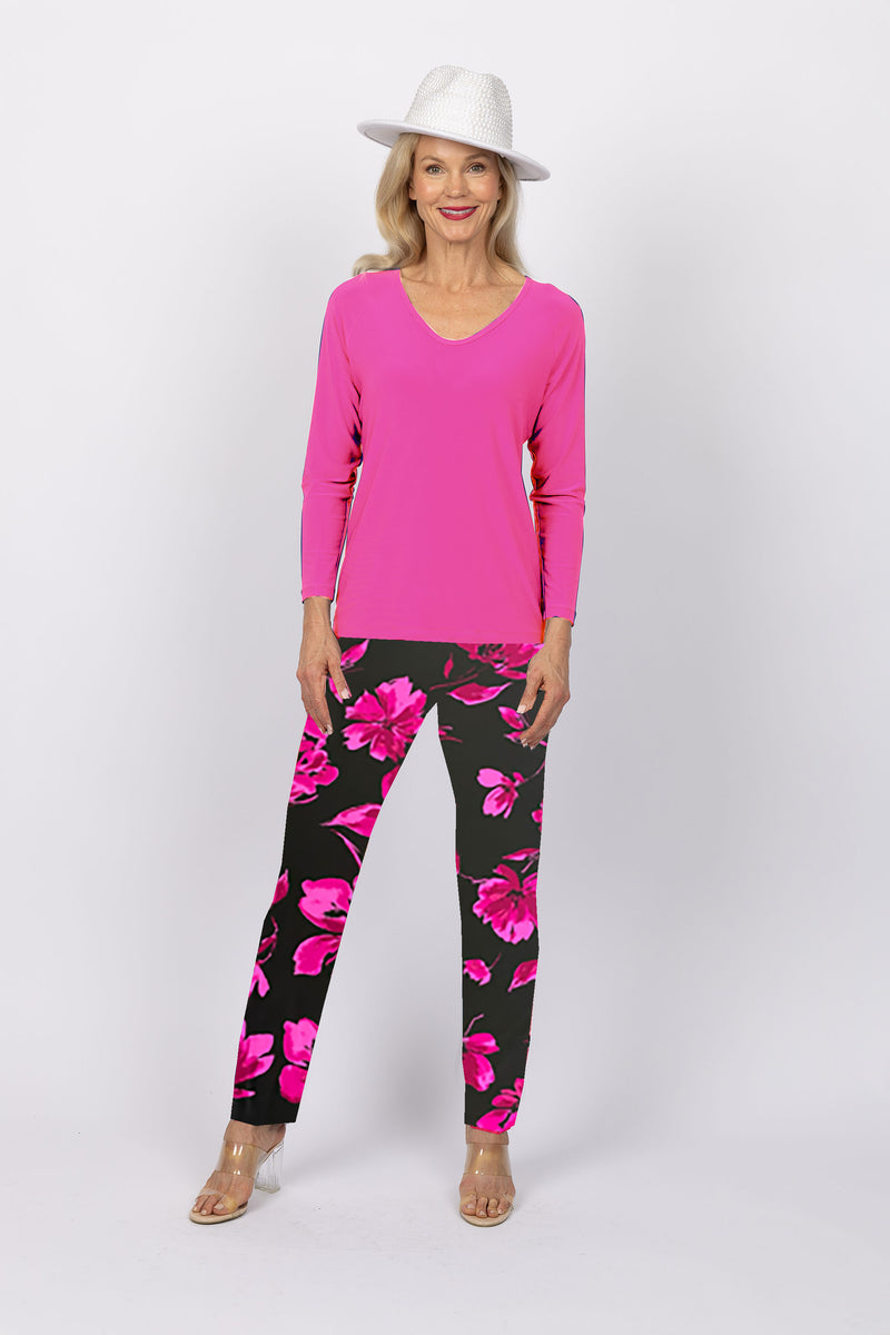 5218 Cigar Pant - Pink Flower