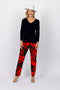 5218 Cigar Pant - Red Rose