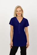 5225 Scarf Top - Navy