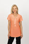 5225 Scarf Top - Peach