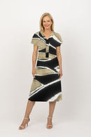 5226 Scarf Dress -  Leaf