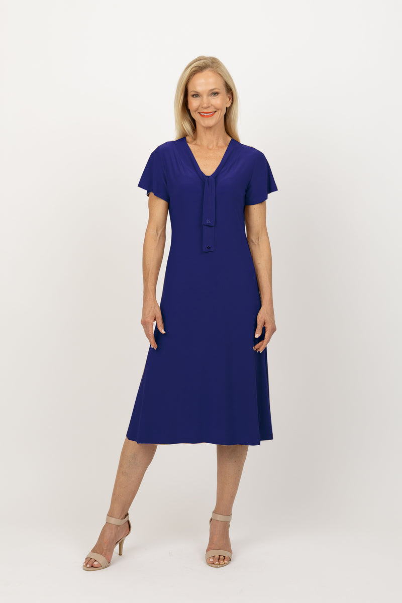 5226 Scarf Dress - Navy
