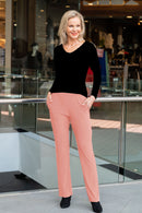 5326 Cigar Pant with Pockets - Peach