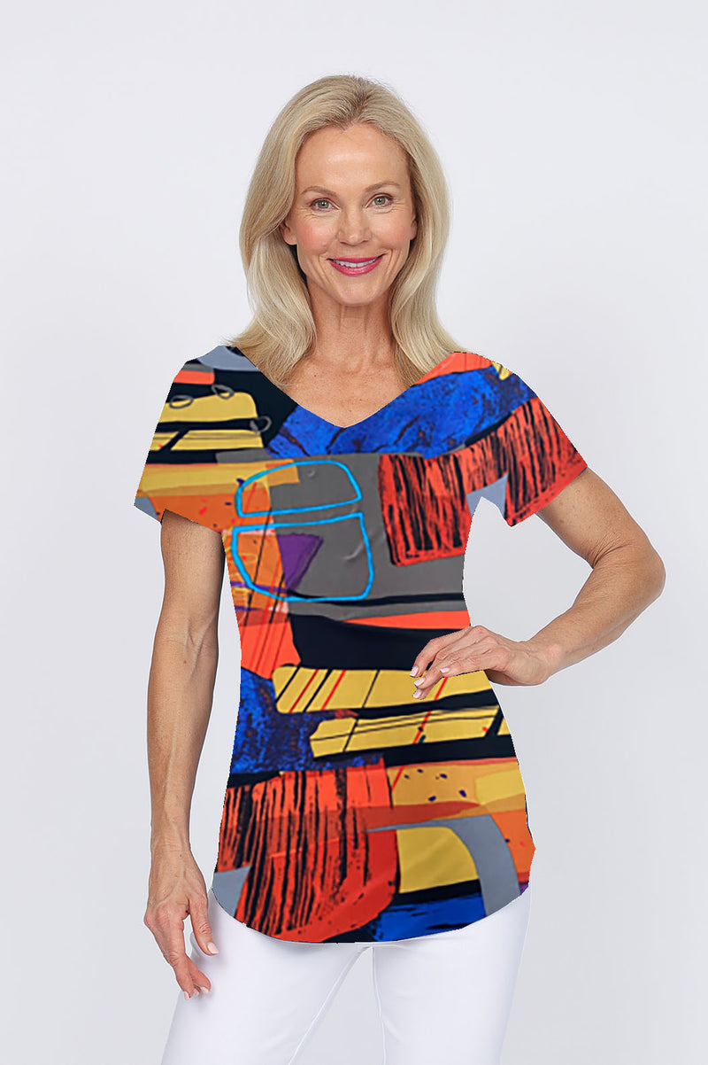 5249 Two Way Top - Geometric