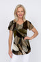 5249 Two Way Top - Multi Leaves