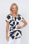 5249 Two Way Top - Navy Swirl