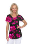 5249 Two Way Top - Pink Flower