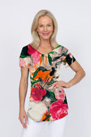 5249 Two Way Top - White Flowers