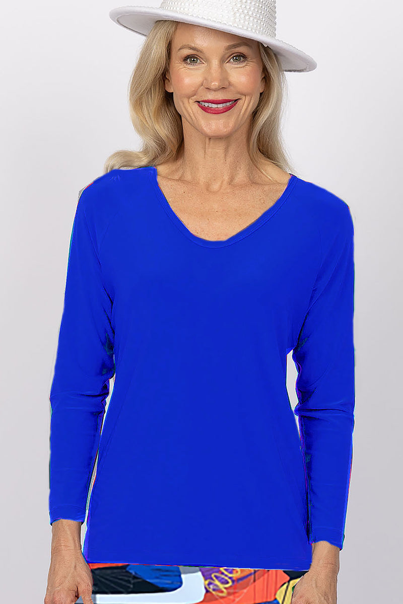 5263 Sorento L/S Raglan - Cobalt