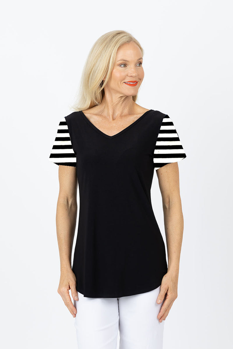 5302 Two Way Top - White/Black