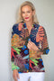 5313 Embellished Zip Cardi - Tropical