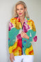 5313 Embellished Zip Cardi - Sunrise