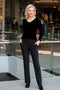 5326 Cigar Pant with Pockets - Black