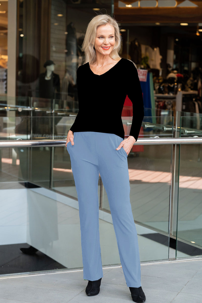 5326 Cigar Pant with Pockets - Blue