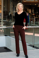 5326 Cigar Pant with Pockets - Chocolate
