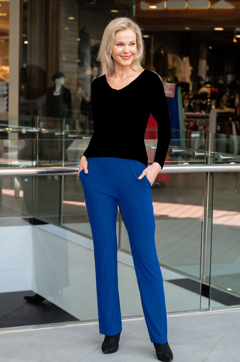 5326 Cigar Pant with Pockets - Cobalt