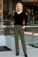 5326 Cigar Pant with Pockets - Khaki