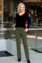 5326 Cigar Pant with Pockets - Khaki
