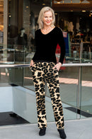 5326 Cigar Pant with Pockets - Leopard