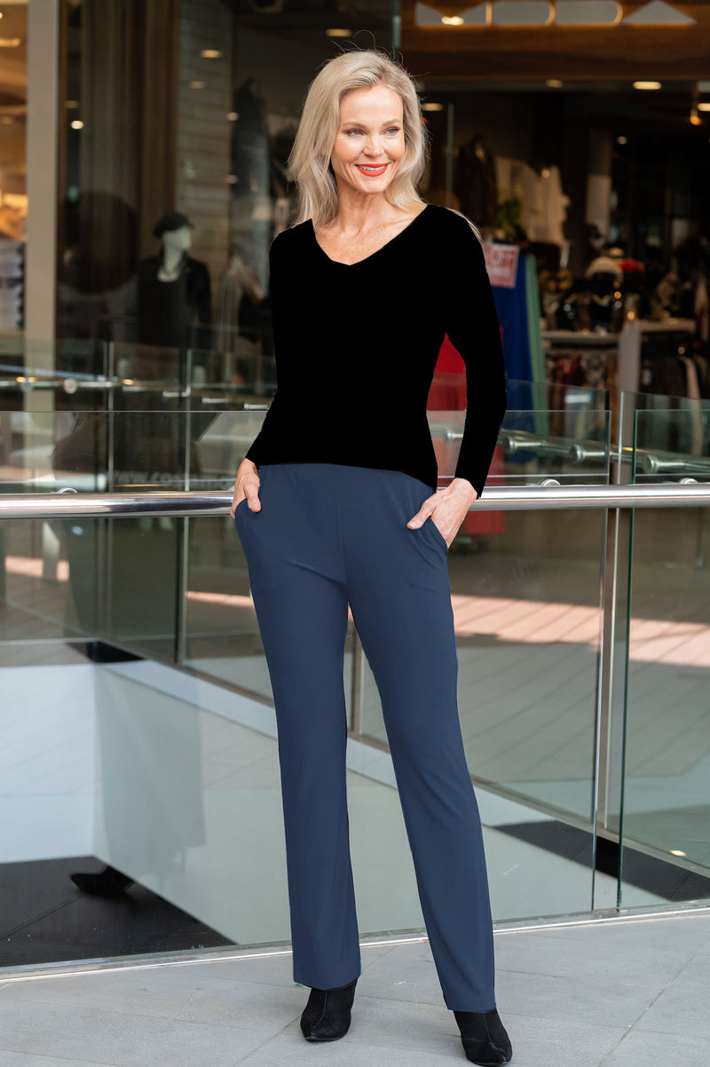 5326 Cigar Pant with Pockets - Teal