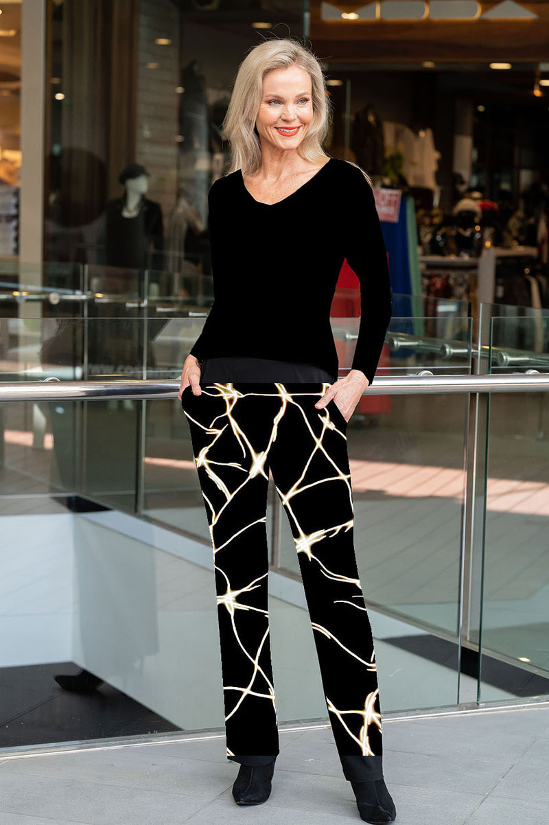 5326 Cigar Pant with Pockets - Lightning