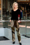 5326 Cigar Pant with Pockets - Multi Leaves