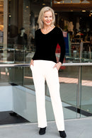 5326 Cigar Pant with Pockets - White