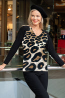 5327 L/S Print Front Raglan -Wild Animal