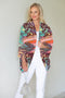5328 Kimono Cardi - Ocean Mist