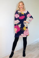 5333 Slim Deco - Navy Flower