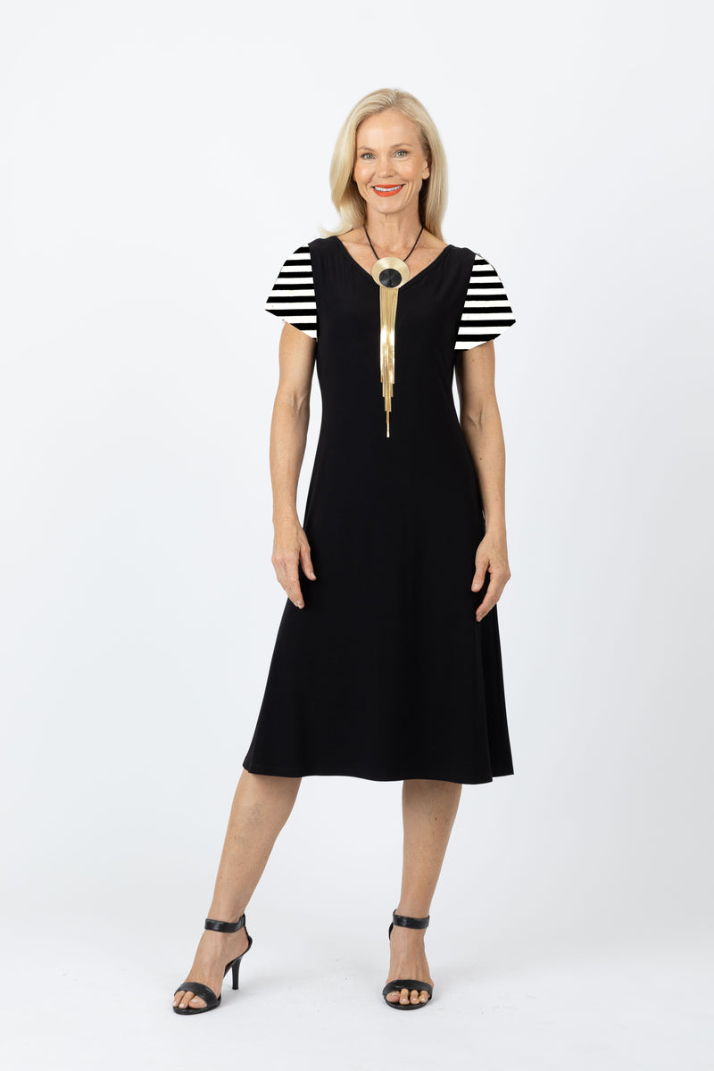 5338 Two Way Dress - White/Black