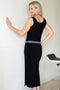 5096 Slim Singlet Dress - Black