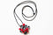 A773 Ball Necklace - Blk/Red