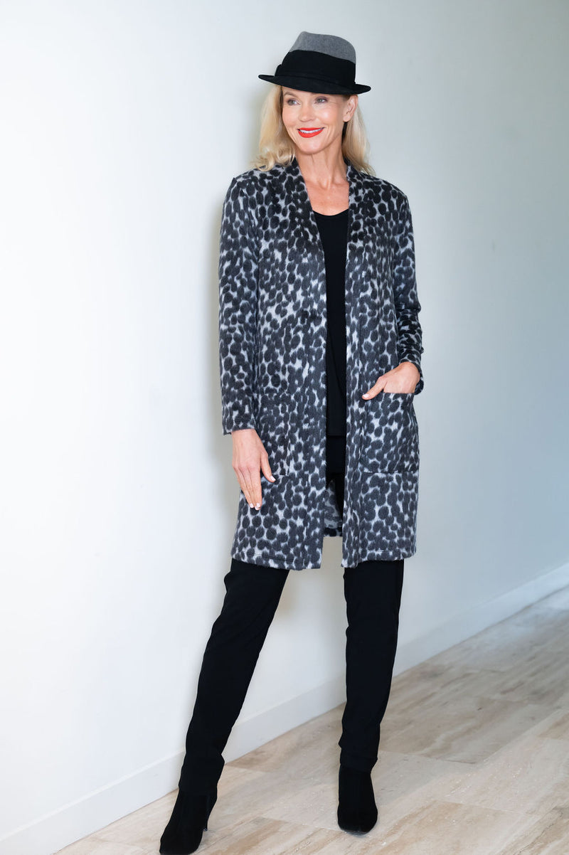 4265E Pocket Cardigan - Shelton Spot