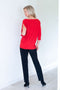 4488 Dolman Top - Red